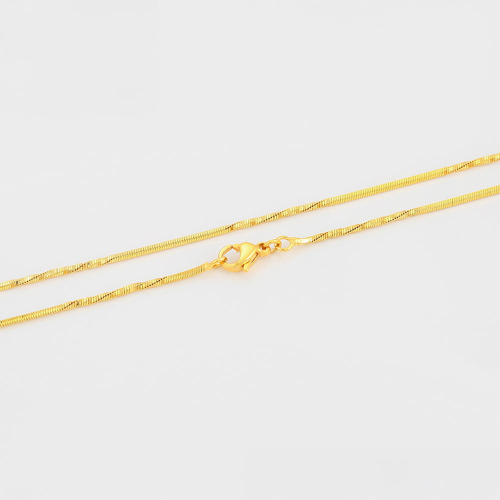 Cadena de Aleación Bañado en Oro ( Collar ) 6 