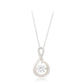 Collar de Aleación Bañado en Oro con Cristal Emporia® Blanco ( Collar +Colgante )