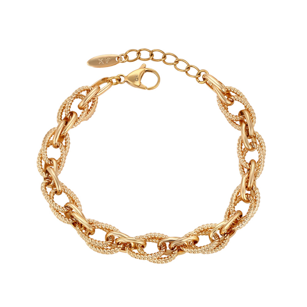 Pulsera de Aleación Bañado en Oro 1 