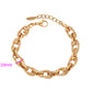 Pulsera de Aleación Bañado en Oro