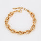 Pulsera de Aleación Bañado en Oro