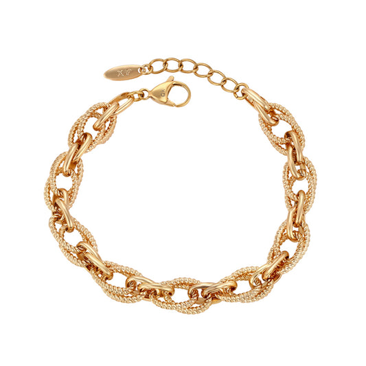 Pulsera de Aleación Bañado en Oro