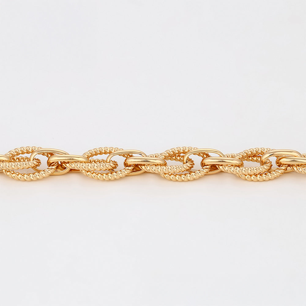 Pulsera de Aleación Bañado en Oro 5 