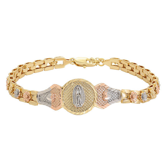 Pulsera de Aleación Bañado en Oro con Cristal Emporia® Blanco