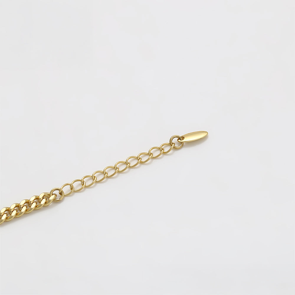 Pulsera de Aleación Bañado en Oro con Cristal Emporia® Azul