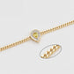 Pulsera de Aleación Bañado en Oro con Cristal Emporia® Amarillo y Cristal Emporia® Blanco