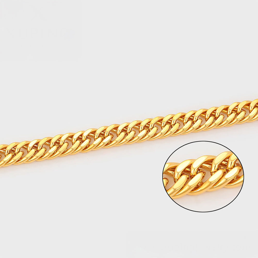 Pulsera de Aleación Bañado en Oro 6 