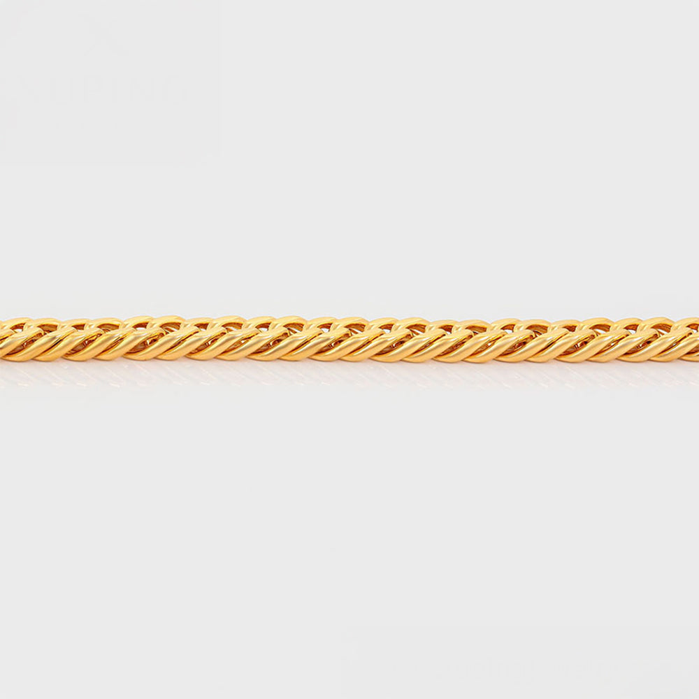 Pulsera de Aleación Bañado en Oro 7 