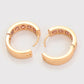 Pendientes de Aleación Bañado en Oro con Cristal Emporia® Rosa