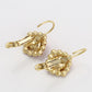 Pendientes de Aleación Bañado en Oro con Cristal Emporia® Rojo