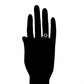 Anillo de Aleación Bañado en Oro con Cristal Emporia® Verde y Cristal Emporia® Blanco