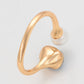 Anillo de Aleación Bañado en Oro con Perla de cristal y Cristal Emporia® Azul