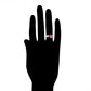 Anillo de Aleación Bañado en Oro con Cristal Emporia® Rosa