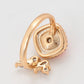 Anillo de Aleación Bañado en Oro con Cristal Emporia® Rojo y Cristal Emporia® Blanco