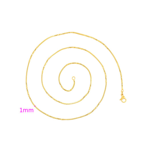 Collar de Aleación Bañado en Oro