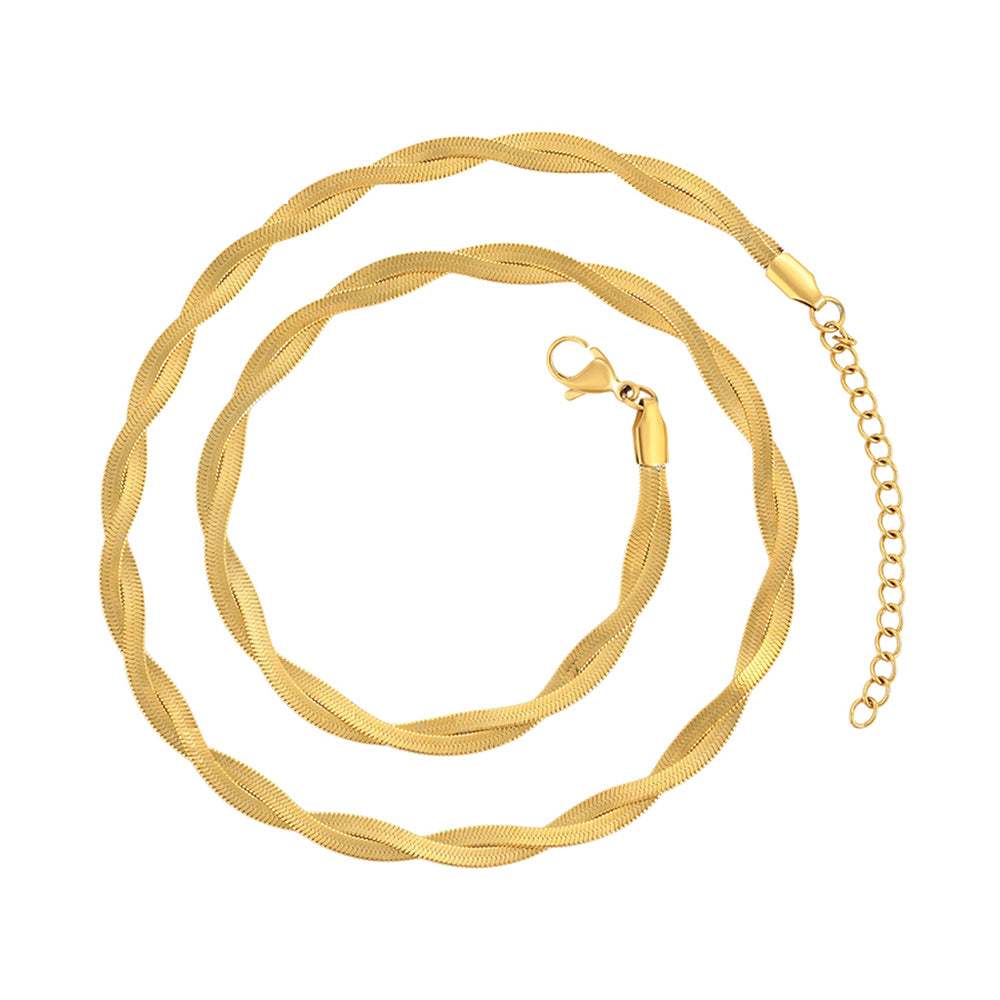 Collar de Aleación Bañado en Oro 2 