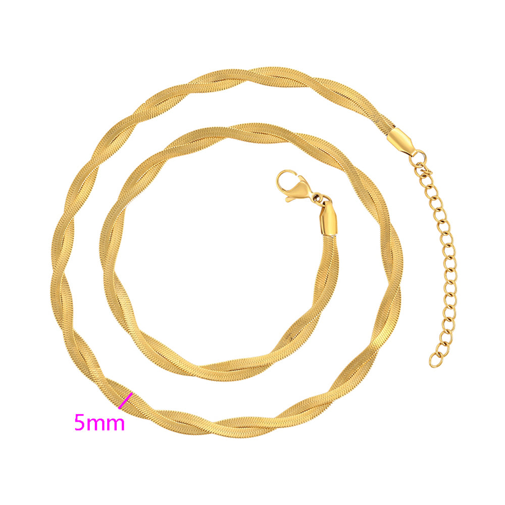 Collar de Aleación Bañado en Oro