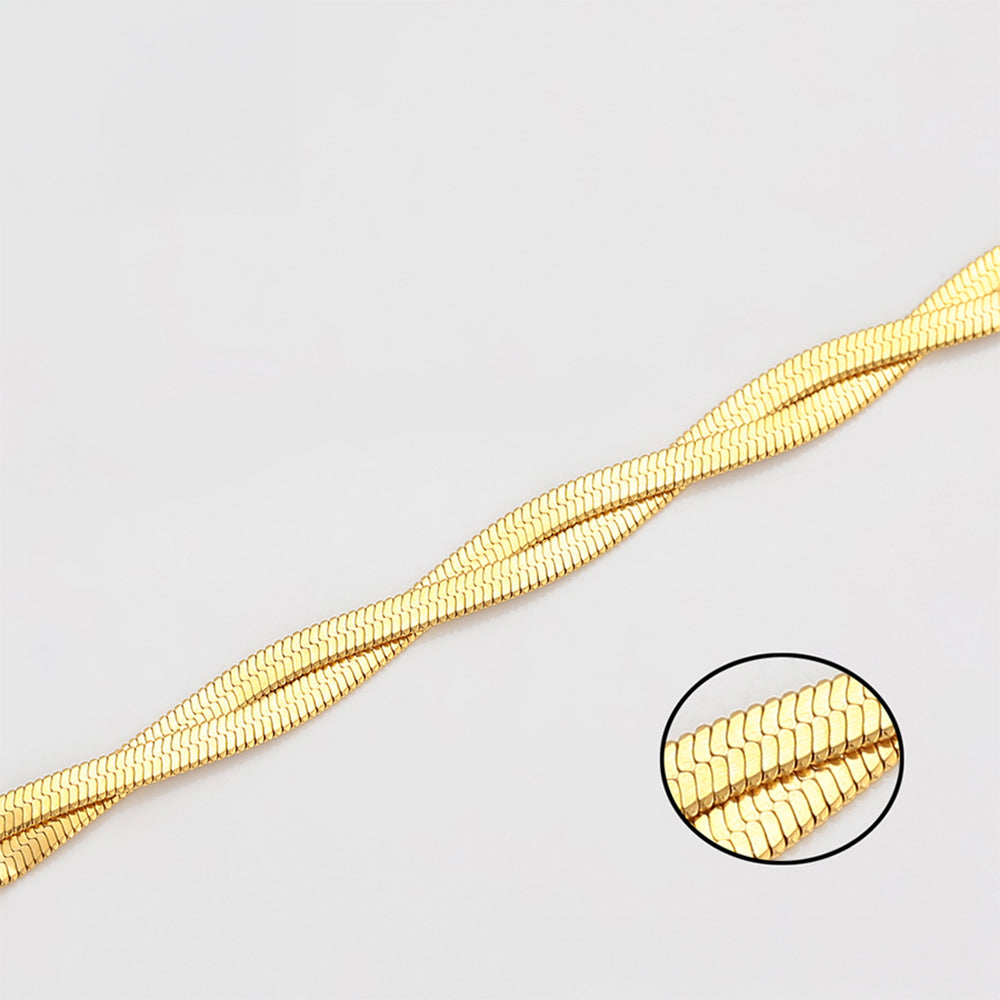 Collar de Aleación Bañado en Oro