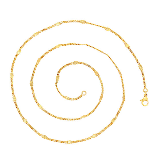 Collar de Aleación Bañado en Oro