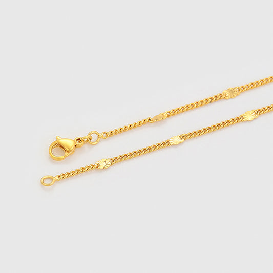 Collar de Aleación Bañado en Oro