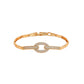 Pulsera de Aleación Bañado en Oro con Cristal Emporia® Blanco