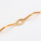 Pulsera de Aleación Bañado en Oro con Cristal Emporia® Blanco