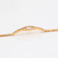 Pulsera de Aleación Bañado en Oro con Cristal Emporia® Blanco