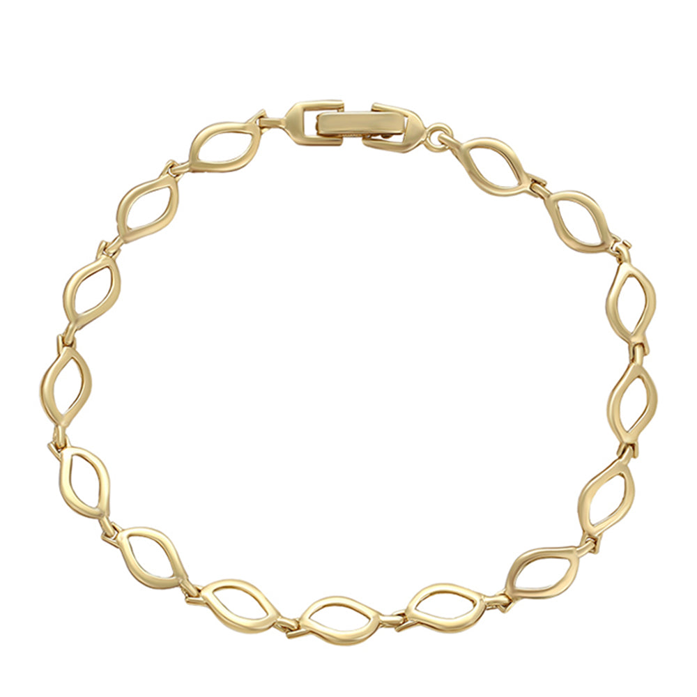 Pulsera de Aleación Bañado en Oro