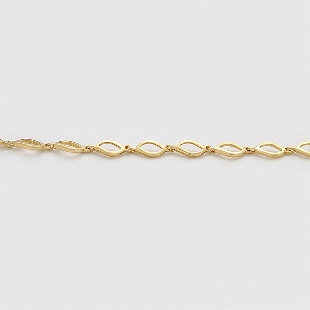 Pulsera de Aleación Bañado en Oro