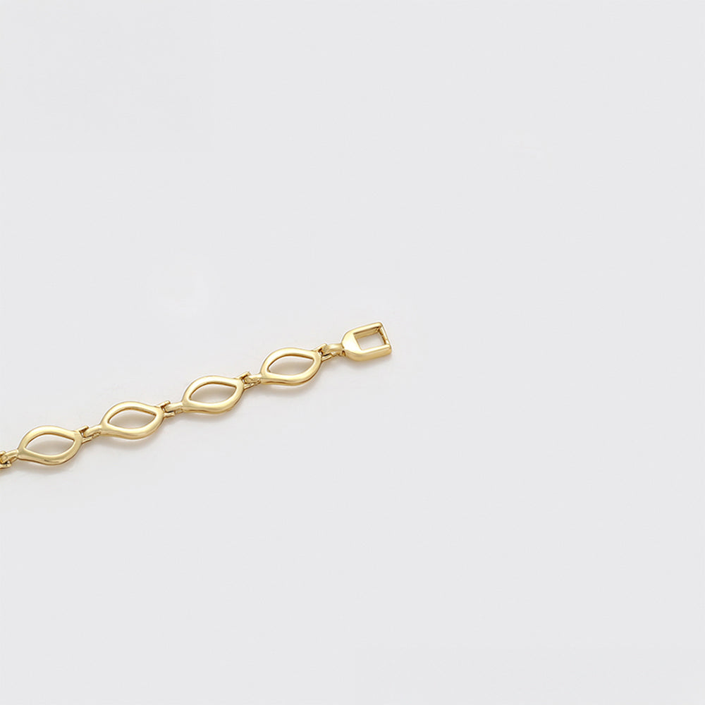 Pulsera de Aleación Bañado en Oro 5 