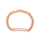 Pulsera de Aleación Bañado en Oro con Cristal Emporia® Blanco