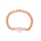 Pulsera de Aleación Bañado en Oro con Cristal Emporia® Blanco