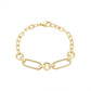 Pulsera de Aleación Bañado en Oro