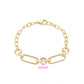 Pulsera de Aleación Bañado en Oro