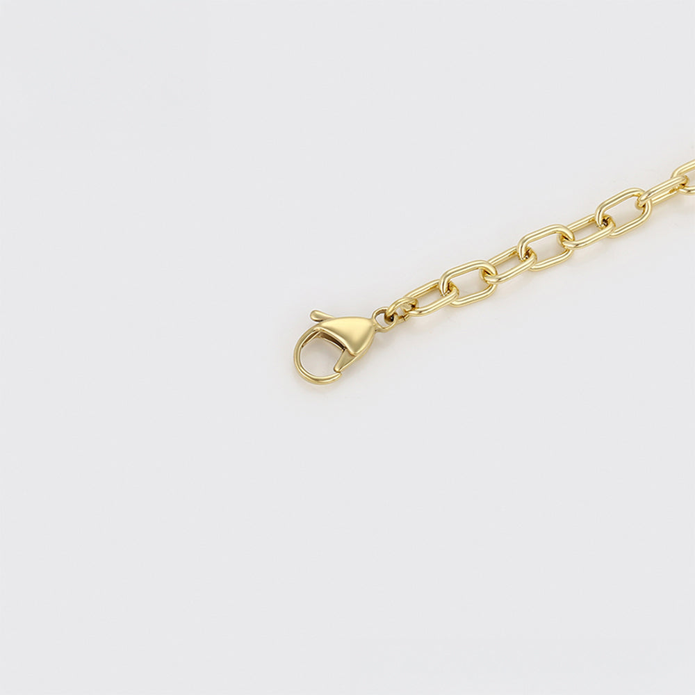 Pulsera de Aleación Bañado en Oro 6 