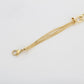 Pulsera de Aleación Bañado en Oro con Cristal Emporia® Blanco