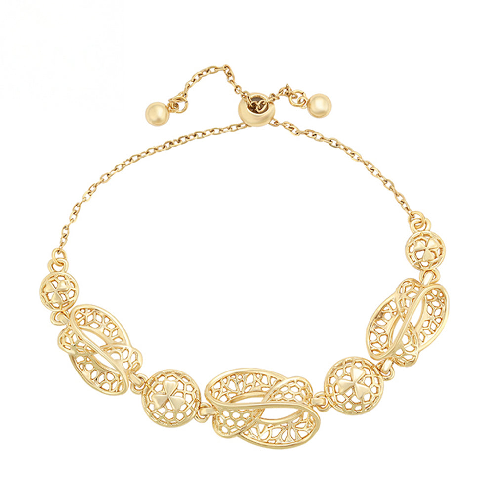 Pulsera de Aleación Bañado en Oro 1 