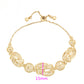 Pulsera de Aleación Bañado en Oro