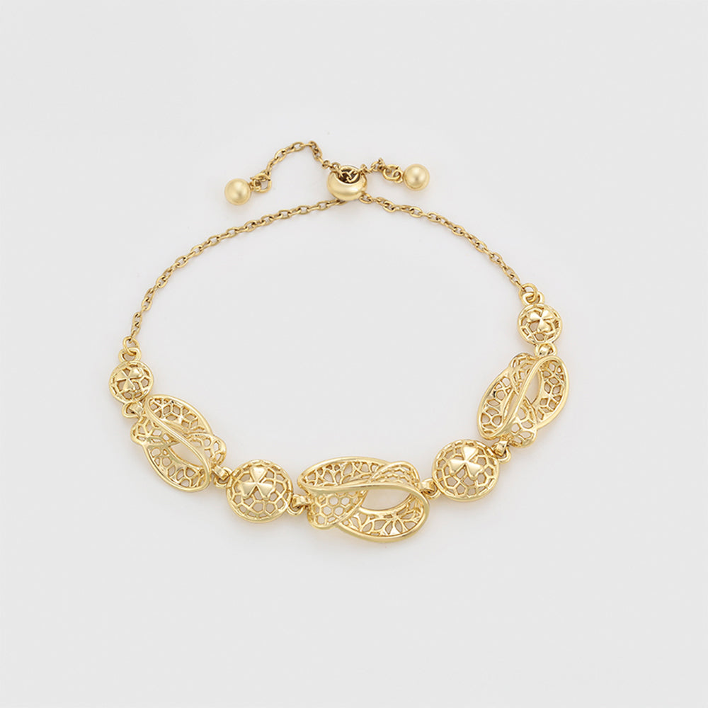 Pulsera de Aleación Bañado en Oro 6 