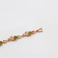Pulsera de Aleación Bañado en Oro con Cristal Emporia® Verde