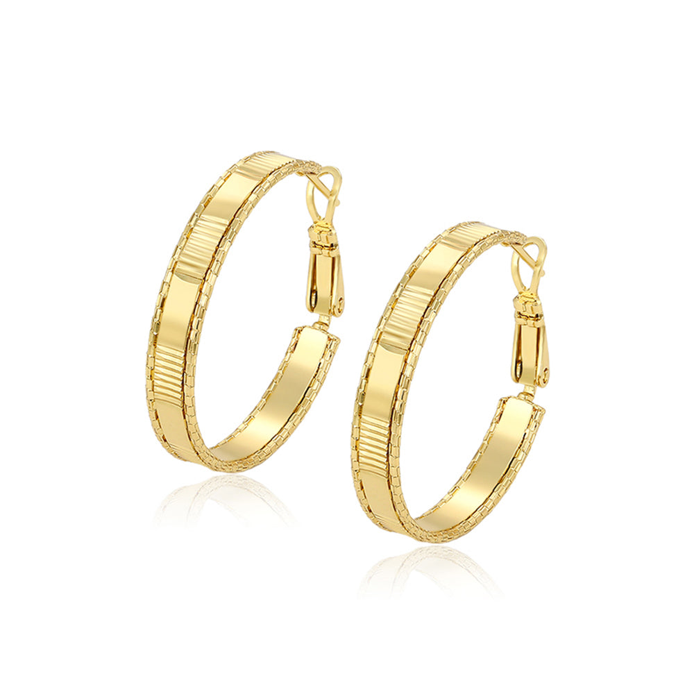 Pendientes de Aleación Bañado en Oro 1 