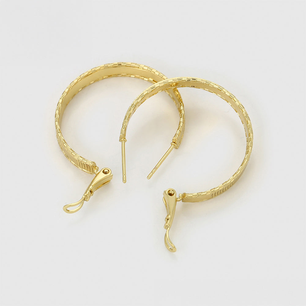 Pendientes de Aleación Bañado en Oro