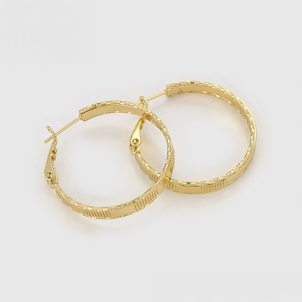 Pendientes de Aleación Bañado en Oro 7 