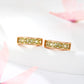 Pendientes de Aleación Bañado en Oro con Cristal Emporia® Verde