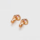 Pendientes de Aleación Bañado en Oro con Cristal Emporia® Rosa y Cristal Emporia® Blanco