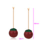 Pendientes de Aleación Bañado en Oro con Cristal Emporia® Verde