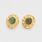 Pendientes de Aleación Bañado en Oro con Cristal Emporia® Verde