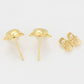 Pendientes de Aleación Bañado en Oro con Cristal Emporia® Verde