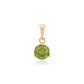 Colgante de Aleación Bañado en Oro con Cristal Emporia® Verde