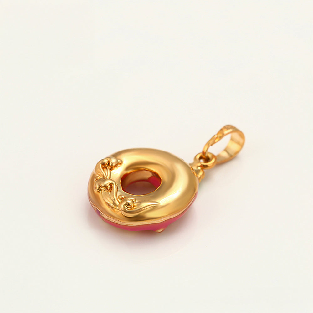 Colgante de Aleación Bañado en Oro con Esmalte 7 